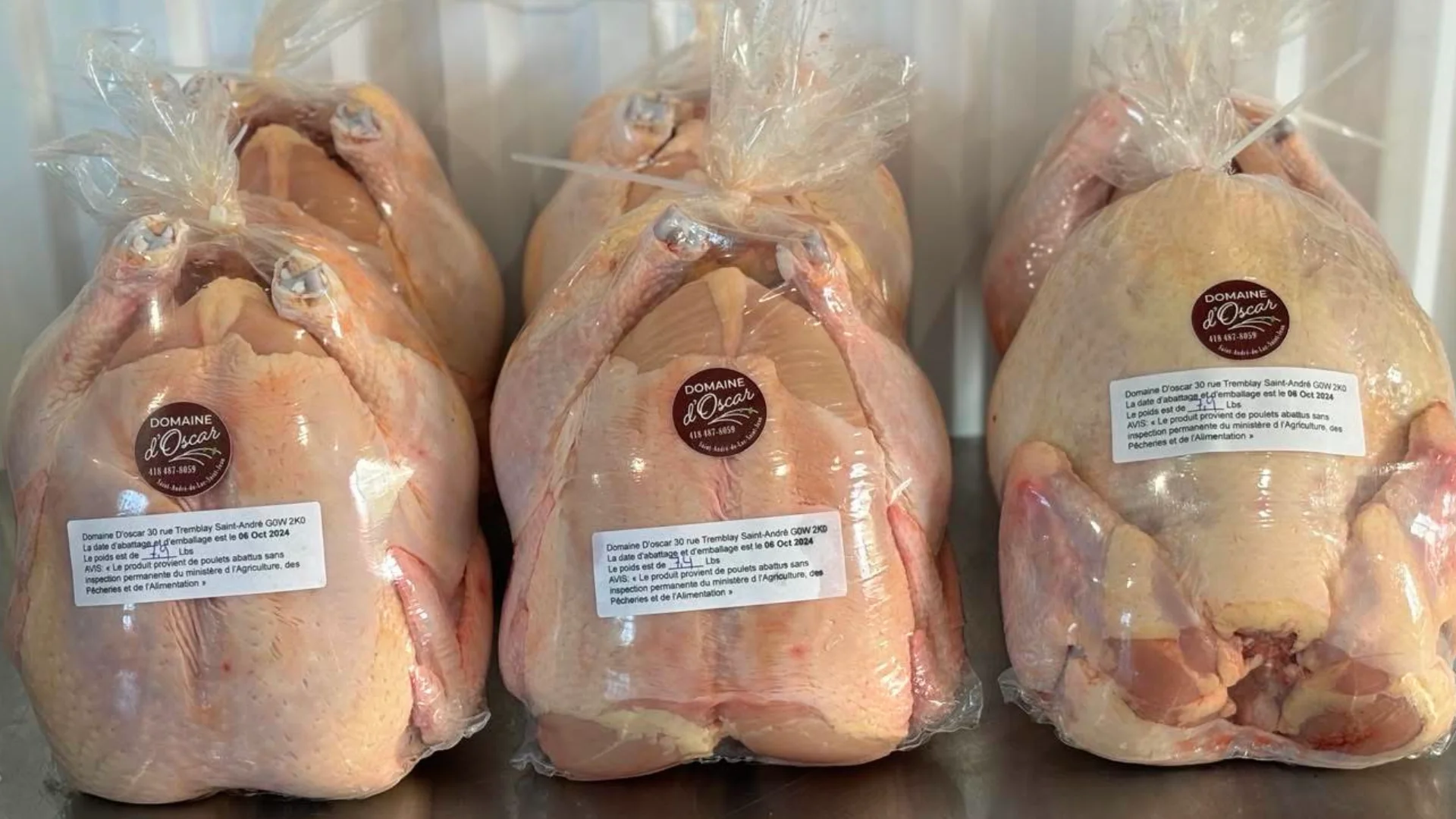 poulets grain domaine oscar